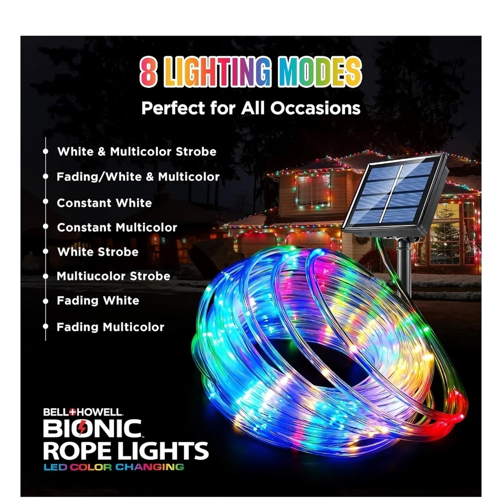 LED Color Changing Rope Lights - 50 Feet - Picture 3 of 8